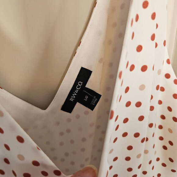 RW&CO - dressy flowy tank top size Large - Picture 2 of 4